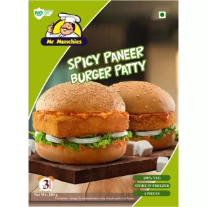 Spicy Paneer Burger Patty